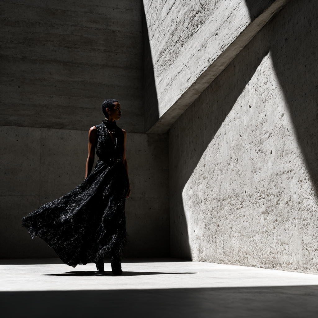 AI-generated high-fashion editorial campaign